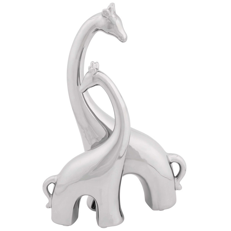 silver giraffe figurine